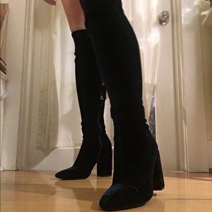 Blue Velvet Zara Boots!